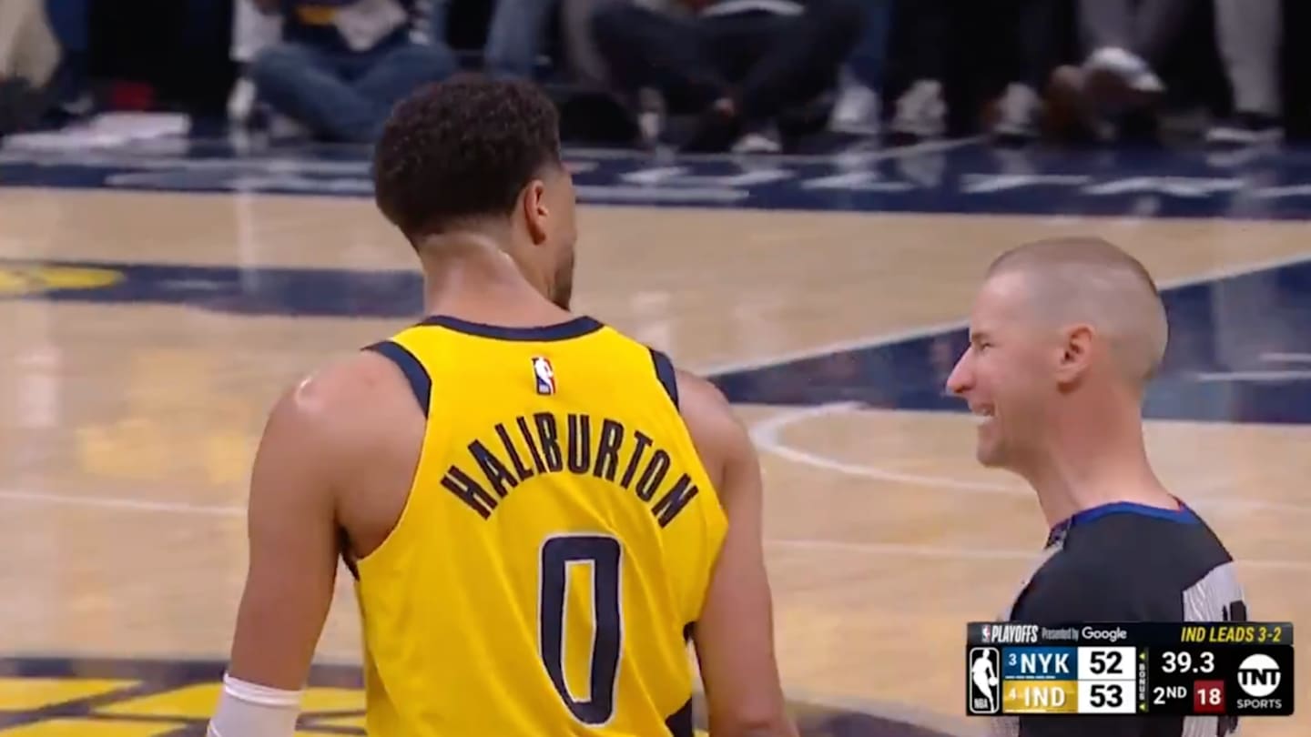 Haliburton's Slap: Referee's Doubtful Reaction