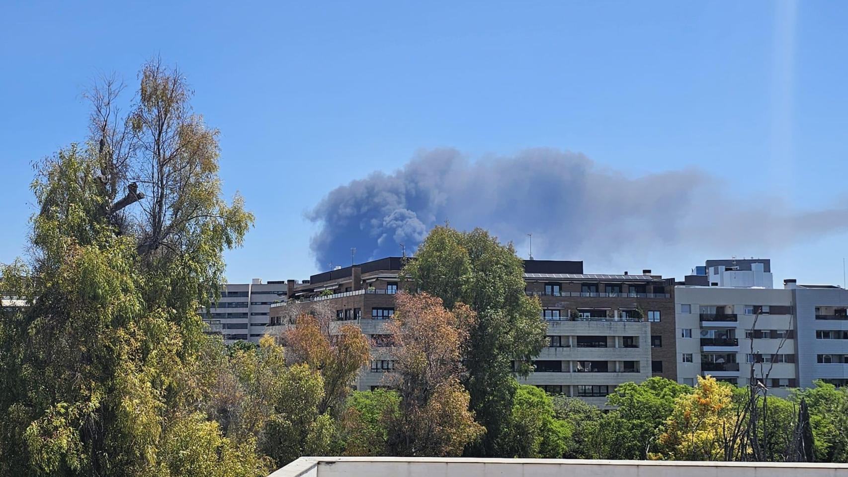 Incendio Químico Sevilla: Gigantesca Columna De Humo